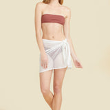 SITANO White / XS/S Sicily Sarong - White Crochet