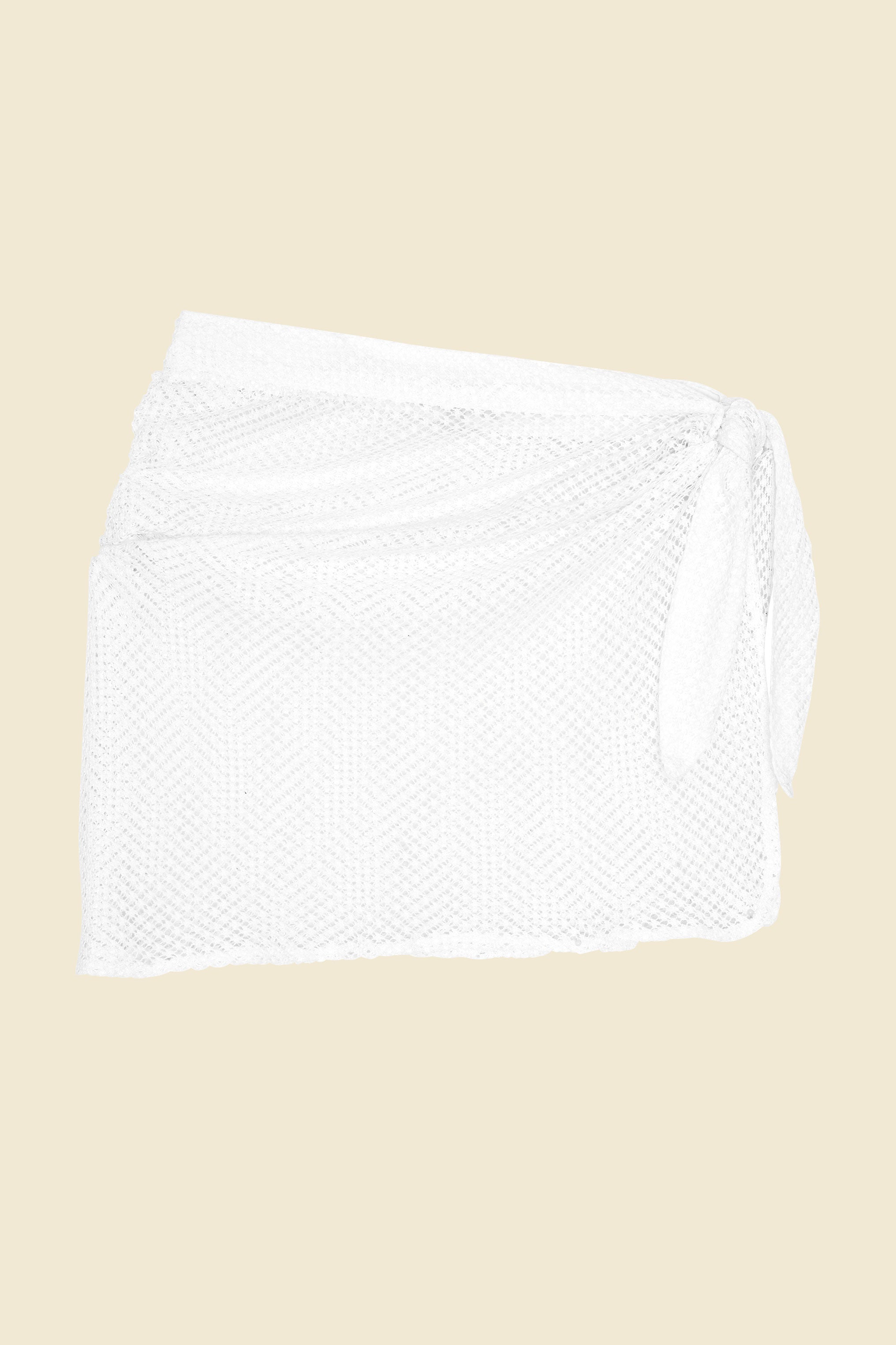 SITANO Sicily Sarong - White Crochet