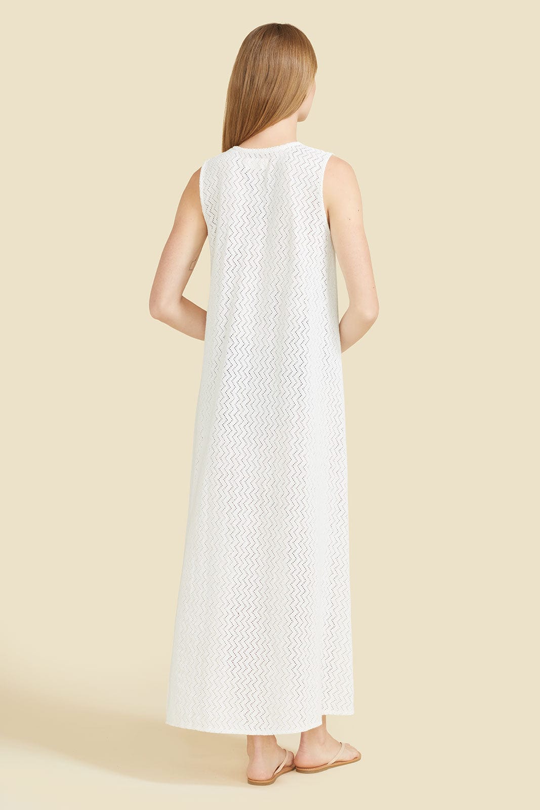 SITANO Sorrento Dress - White Crochet (Pre-order)