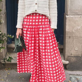 The Malabar Collective Skirt The Tessa Skirt - Red