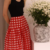 The Malabar Collective Skirt The Tessa Skirt - Red