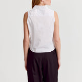 The Shirt Tops The Boxy Cropped Sleeveless Shirt