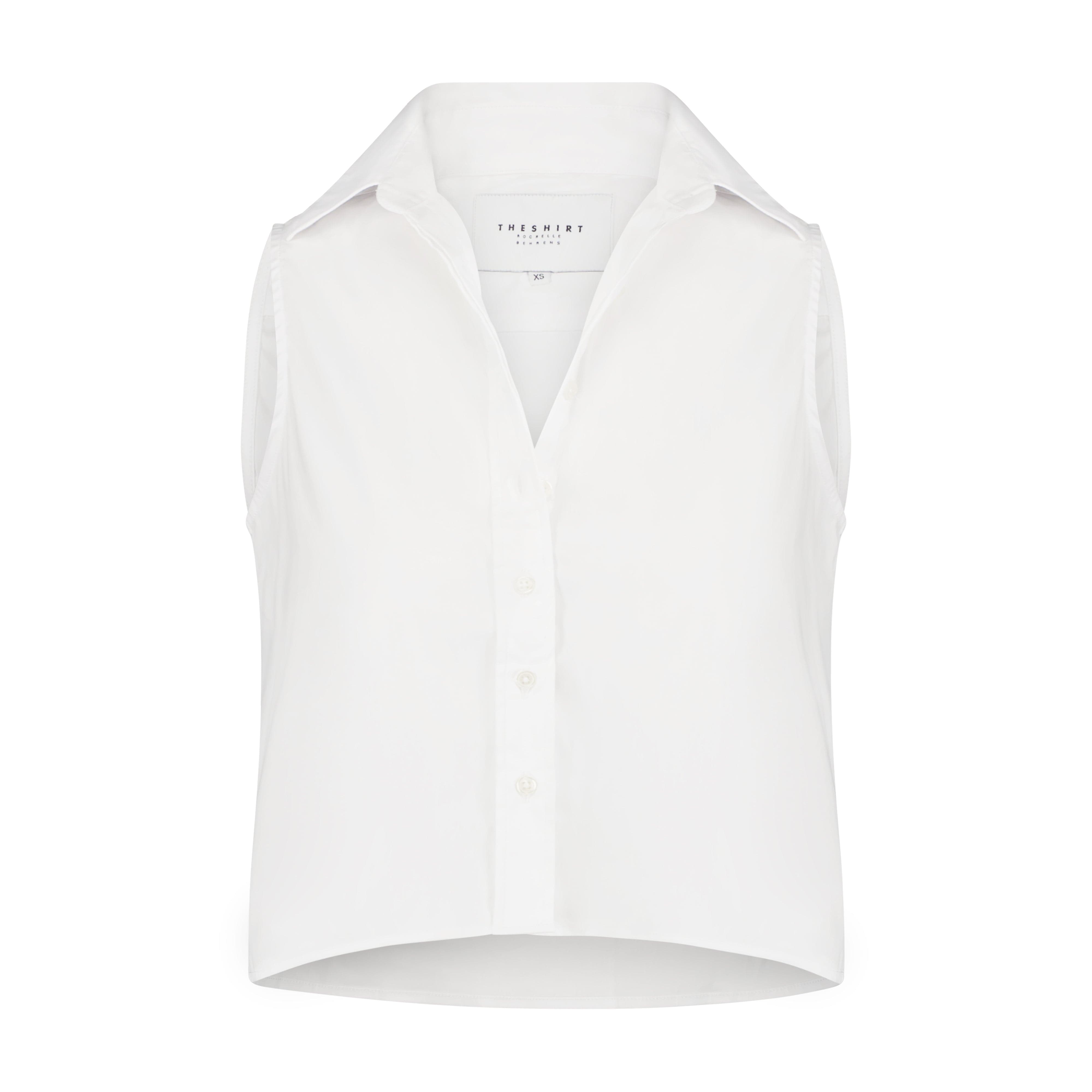 The Shirt Tops The Boxy Cropped Sleeveless Shirt