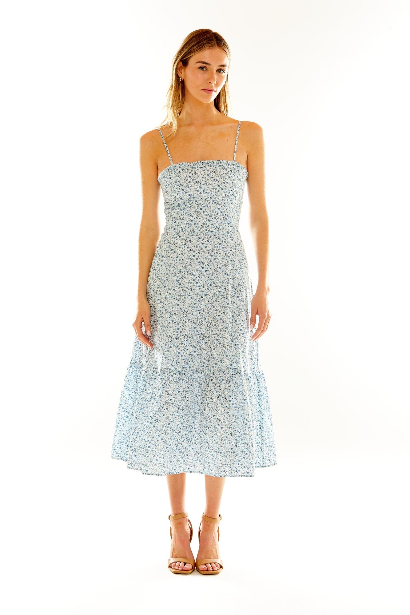 Willard Road Dress The Maggie Dress in Blue Floral