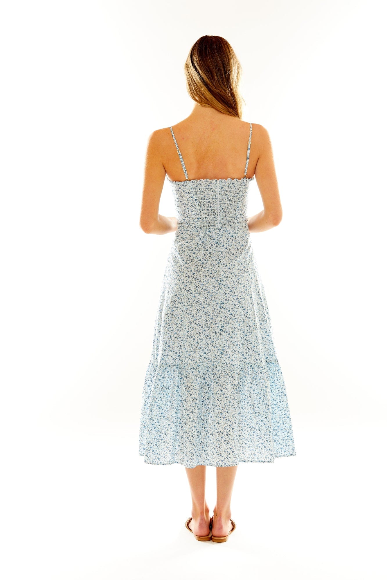 Willard Road Dress The Maggie Dress in Blue Floral
