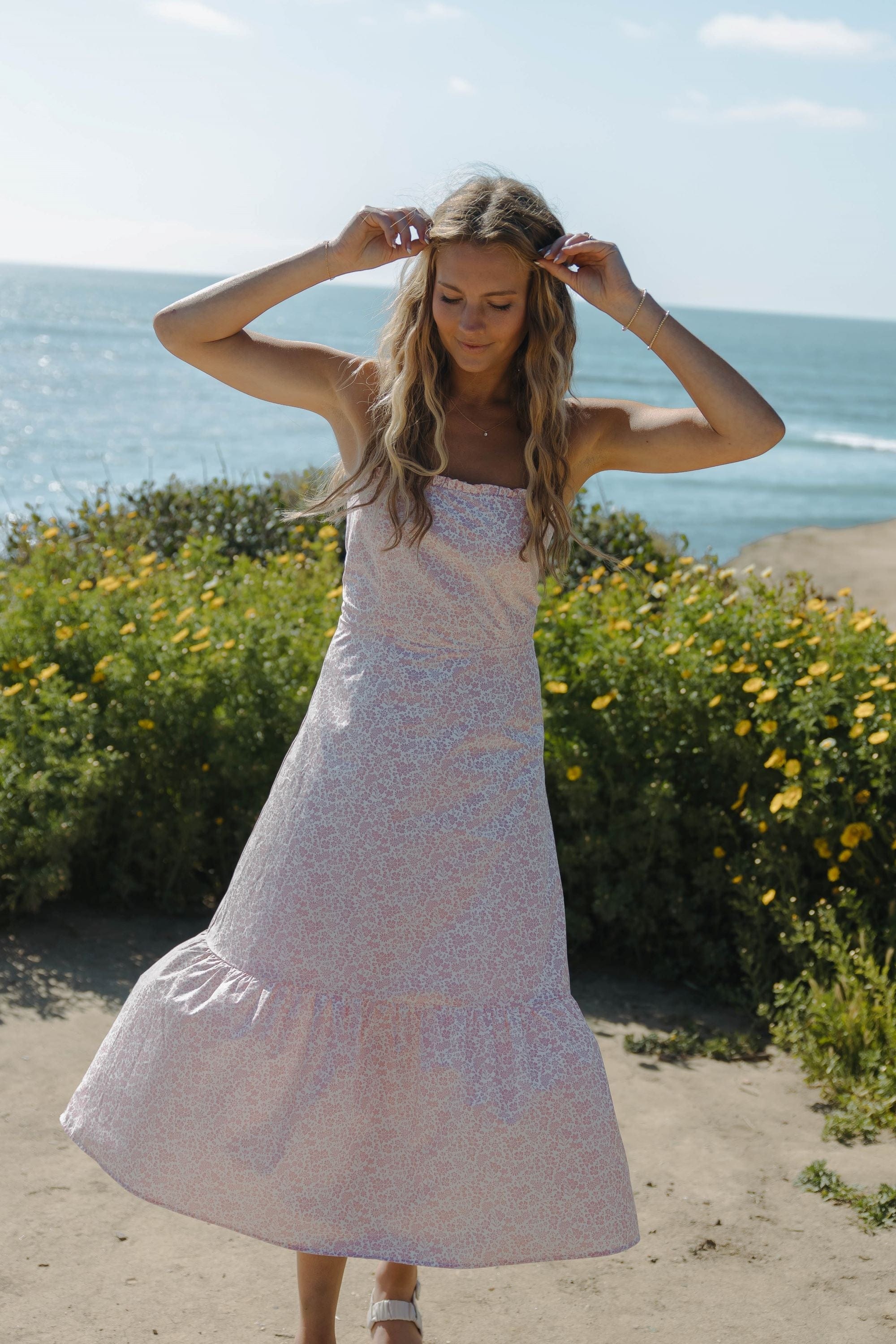 Willard Road Dress XXS The Maggie Dress in Primrose Pink