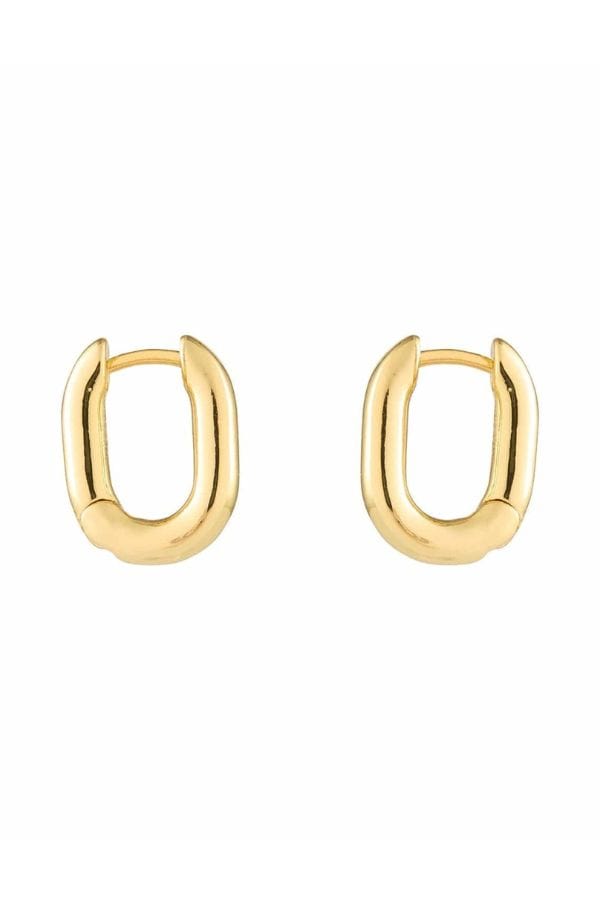 Petite Pia Hoop Earrings Gold