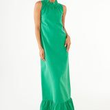 Camille Gown Kelly Green Faille