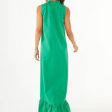 Camille Gown Kelly Green Faille