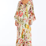 Bimini Ruffle Caftan Midi Dress
