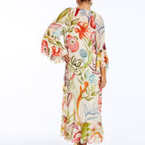 Bimini Ruffle Caftan Midi Dress