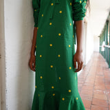 Emerald  Green Margarita Dress