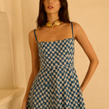 Blue Checkmate Dress
