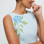 Fanm Mon Floral Embroidery Detail 