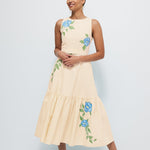 Fanm Mon Maria Dress in Light Yellow 