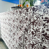 Chocolate Wildflower Tablecloth