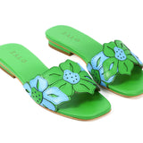 Flora Slide Green
