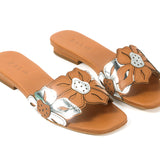 Flora Slide Tan