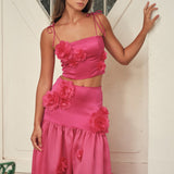 Marigold Skirt Hibiscus Pink