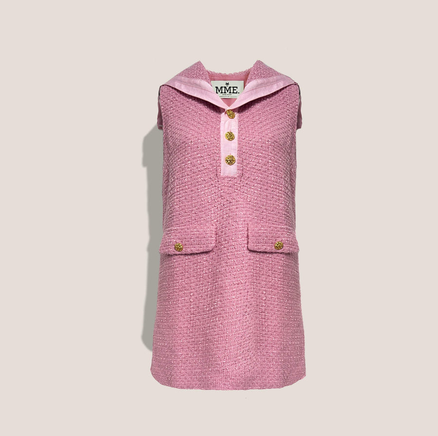 MME. Radziwill Bouclé Dress - Rose Pink