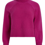 Willow Turtleneck Sweater- Hot Pink