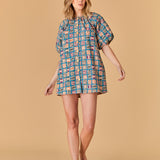 Frannie Dress- Sea Tiles