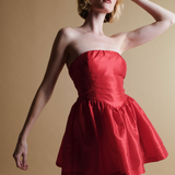 Roxanne Mini Dress in Cherry Red