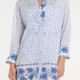 Best Seller Marie Shirt Dress in Santorini Dots by Hermoza 