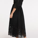 Back in Francesca in Black Eyelet by Hermoza 