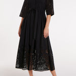 Back in Francesca in Black Eyelet by Hermoza 