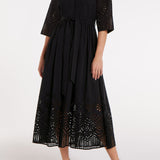 Back in Francesca in Black Eyelet by Hermoza 