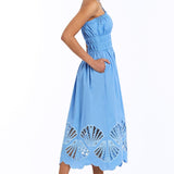 Pre-Order - Spritz Smocked Midi Dress