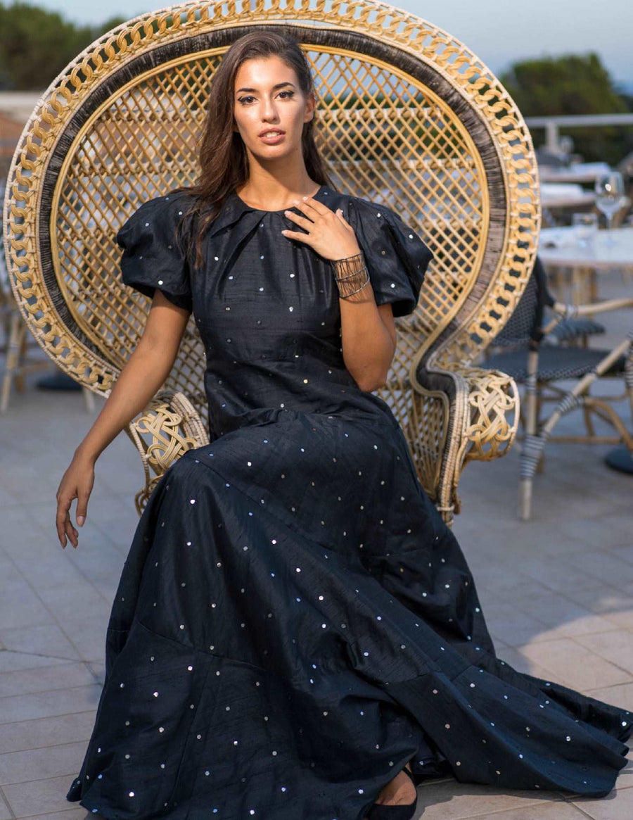 Marcella Embroidered Mirror Dress