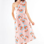 Abbey Glass Dress Caroline Dress Pink Plumeria Jacquard