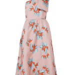 Abbey Glass Dress Caroline Dress Pink Plumeria Jacquard