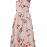 Abbey Glass Dress Caroline Dress Pink Plumeria Jacquard