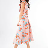 Abbey Glass Dress Caroline Dress Pink Plumeria Jacquard