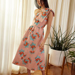 Abbey Glass Dress Caroline Dress Pink Plumeria Jacquard