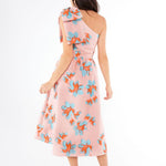 Abbey Glass Dress Caroline Dress Pink Plumeria Jacquard