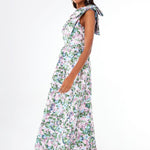 Abbey Glass Dress Caroline Gown Pink Abstract Floral Jacquard