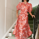 Abbey Glass Dress Charlotte Gown Rose Blossom Organza