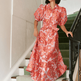 Abbey Glass Dress Charlotte Gown Rose Blossom Organza