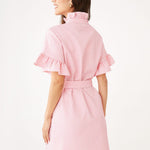 Abbey Glass Dress Katie Dress Salmon Tufted Cotton
