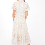 Abbey Glass Dress Sadie Maxi Dress White Medallion Eyelet