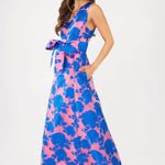Abbey Glass Dresses Arden Gown Pink and Blue Tea Rose Organza