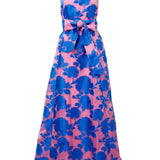 Abbey Glass Dresses Arden Gown Pink and Blue Tea Rose Organza
