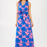 Abbey Glass Dresses Arden Gown Pink and Blue Tea Rose Organza