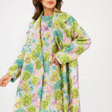 Abbey Glass Dresses Avery Dress Chartreuse Vintage Dahlia Jacquard