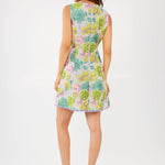 Abbey Glass Dresses Avery Dress Chartreuse Vintage Dahlia Jacquard