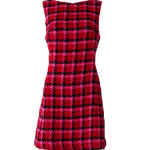 Abbey Glass Dresses Avery Dress Red Multi Houndstooth